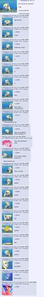 Size: 520x3504 | Tagged: safe, derpibooru import, derpy hooves, pinkie pie, bubblestand, image, jpeg, ponychan, spongebob squarepants, spongebob squarepants (character), text