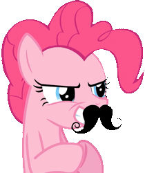 Size: 431x514 | Tagged: animated, dastardly whiplash, fake moustache, pinkie pie, plotting, safe, simple background, solo, spike at your service, transparent background