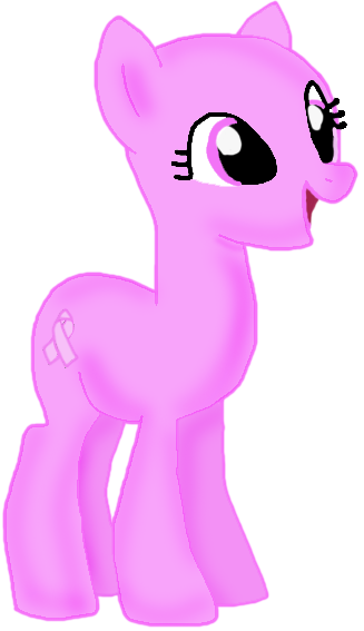 Size: 327x567 | Tagged: safe, artist:lilredroses, derpibooru import, oc, unofficial characters only, earth pony, pony, astartes pattern baldness, bald, breast cancer, cute, female, happy, mare, no tail, ocbetes, open mouth, simple background, smiling, solo, transparent background