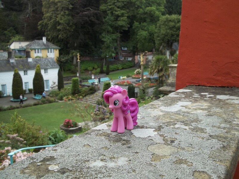 Size: 4288x3216 | Tagged: safe, derpibooru import, pinkie pie, gift set, irl, photo, ponies around the world, portmeirion, toy, wales