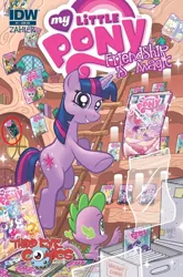 Size: 632x960 | Tagged: comic, comic book, cover, derpibooru import, idw, official, official comic, safe, spike, twilight sparkle