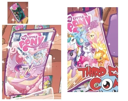 Size: 427x337 | Tagged: safe, derpibooru import, idw, official, applejack, fluttershy, pinkie pie, princess cadance, princess celestia, queen chrysalis, rainbow dash, rarity, twilight sparkle, alicorn, earth pony, pegasus, pony, unicorn, cover, covers, female, mare, official comic, third eye comics, variantception