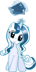 Size: 198x395 | Tagged: safe, derpibooru import, oc, oc:aurora, unofficial characters only, pony, unicorn, crystal fair con, magic, mascot, solo