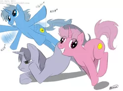 Size: 800x593 | Tagged: annoyed, artist:krossan, charlie the unicorn, derp, derpibooru import, face down ass up, flapping, frown, glare, grin, grumpy, ponified, pronking, safe, smiling