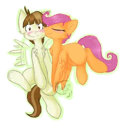 Size: 493x490 | Tagged: artist:flow3r-child, derpibooru import, featherweight, female, male, safe, scootaloo, scootaweight, shipping, straight