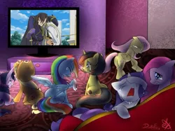 Size: 667x500 | Tagged: applejack, code geass, derpibooru import, exploitable meme, fluttershy, kururugi suzaku, lelouch vi britannia, mane six, meme, oc, oc:pauly sentry, pinkie pie, rainbow dash, rarity, sad movie meme, safe, twilight sparkle, zero