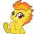 Size: 50x50 | Tagged: safe, artist:taritoons, derpibooru import, part of a set, spitfire, animated, clapping, clapping ponies, cute, cutefire, icon, simple background, solo, sprite, transparent background