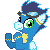 Size: 50x50 | Tagged: animated, artist:taritoons, clapping, clapping ponies, clothes, cute, derpibooru import, icon, part of a set, safe, simple background, soarin', soarinbetes, solo, sprite, transparent background, uniform, wonderbolts uniform
