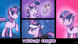 Size: 1440x810 | Tagged: artist:hua, derpibooru import, future twilight, magic, panel, safe, smarty pants, twilight sparkle, wallpaper