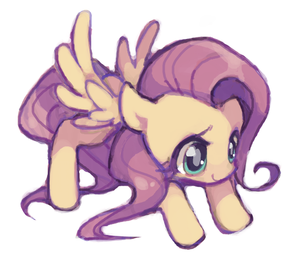 Size: 600x540 | Tagged: artist:koko24, derpibooru import, fluttershy, safe, solo