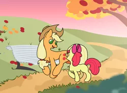 Size: 2592x1912 | Tagged: apple bloom, applejack, artist:erockertorres, artist:ishkie, derpibooru import, safe