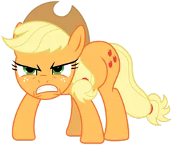 Size: 900x756 | Tagged: artist needed, source needed, safe, derpibooru import, applejack, earth pony, pony, angry, female, gritted teeth, mare, simple background, solo, transparent background, vector