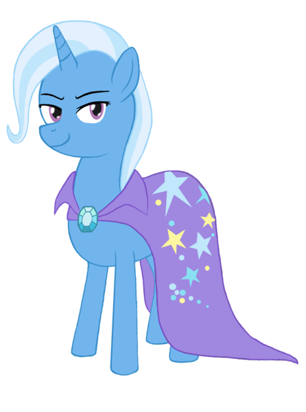 Size: 1819x2448 | Tagged: safe, artist:norvein, derpibooru import, trixie, pony, unicorn, cape, clothes, female, lidded eyes, mare, simple background, smiling, solo, transparent background, trixie's cape, wizard