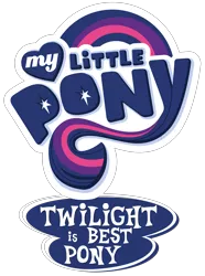 Size: 4160x5600 | Tagged: absurd resolution, artist:mamandil, best pony, derpibooru import, edit, logo, logo edit, my little pony logo, safe, simple background, .svg available, title card, transparent background, truth, twilight sparkle