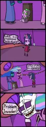 Size: 582x1600 | Tagged: artist:hulderin, baby, baby spike, comic, crossover, derpibooru import, invader zim, lyra heartstrings, parody, princess celestia, princess luna, safe, spike, trollestia, twilight sparkle