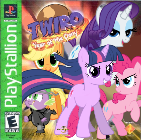 Size: 450x447 | Tagged: applejack, artist:nickyv917, box art, derpibooru import, game cover, parody, pinkie pie, rarity, safe, spike, spyro the dragon, twilight sparkle, video game