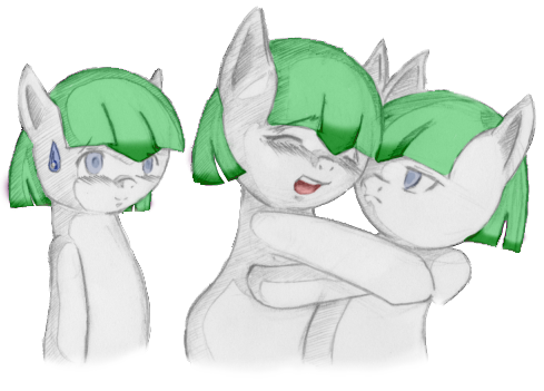 Size: 489x351 | Tagged: safe, derpibooru import, oc, oc:bright eyes, unofficial characters only, earth pony, pony, ask bright eyes, blind, cataracts, science clones