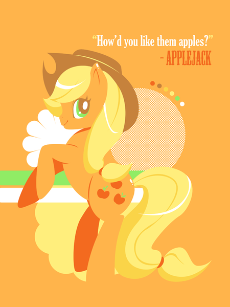 Size: 563x750 | Tagged: safe, artist:tinrobo, derpibooru import, applejack, earth pony, pony, solo