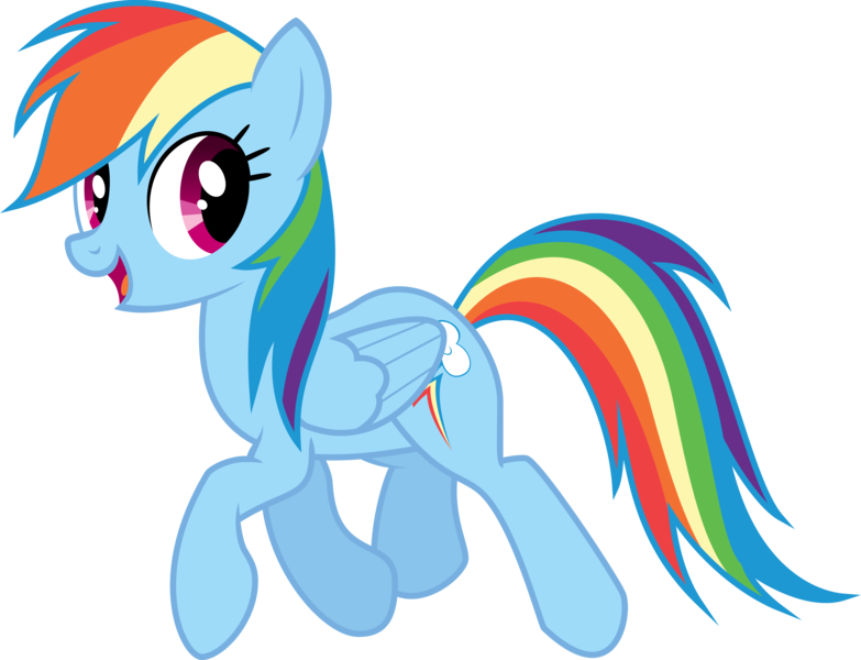 Size: 8357x6400 | Tagged: safe, artist:parclytaxel, derpibooru import, rainbow dash, pegasus, pony, suited for success, .svg available, absurd resolution, female, looking at you, mare, simple background, smiling, solo, transparent background, trotting, vector