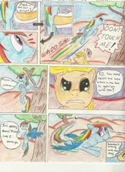 Size: 2496x3440 | Tagged: applejack, artist:seventozen, comic, derpibooru import, fanfic, fanfic art, fanfic:rocket to insanity, high res, rainbow dash, safe