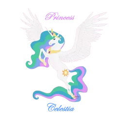 Size: 1580x1639 | Tagged: safe, artist:vanycat, derpibooru import, princess celestia, alicorn, pony, crown, cutie mark, ethereal mane, female, flying, hoof shoes, jewelry, mare, peytral, realistic, realistic horse legs, regalia, simple background, solo, spread wings, transparent background, wings