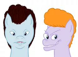 Size: 857x628 | Tagged: artist:hotdiggedydemon, beavis, beavis and butthead, butthead, derpibooru import, ponified, safe