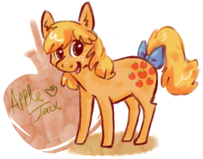 Size: 700x548 | Tagged: applejack (g1), artist:moonster, derpibooru import, g1, safe, solo