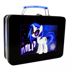 Size: 1000x1000 | Tagged: safe, derpibooru import, vinyl scratch, pony, irl, lunchbox, merchandise, photo