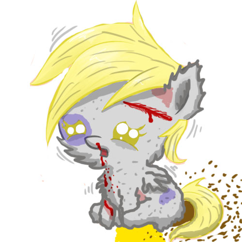 Size: 500x500 | Tagged: abuse, artist:fillialcacophony, ask lil derpy, blood, derpibooru import, edit, fluffyderpy, fluffy pony, fluffy pony foal, fluffy pony grimdark, fluffy pony original art, foal abuse, grimdark, urine