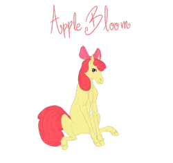 Size: 900x849 | Tagged: safe, artist:vanycat, derpibooru import, apple bloom, earth pony, pony, female, filly, foal, realistic, realistic horse legs, simple background, sitting, solo, transparent background