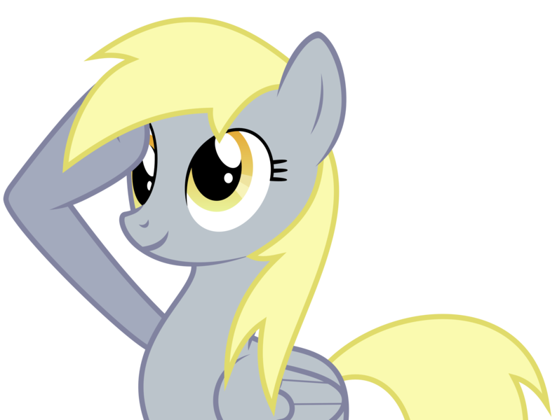 Size: 3971x3000 | Tagged: safe, artist:puetsua, derpibooru import, edit, derpy hooves, pegasus, pony, female, high res, mare, rainbow dash salutes, recolor, salute, simple background, transparent background, vector