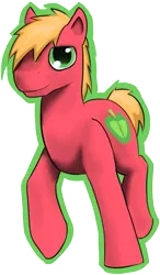 Size: 425x726 | Tagged: safe, artist:jaydencurtis, derpibooru import, big macintosh, earth pony, pony, male, solo, stallion