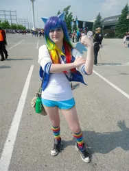 Size: 3240x4320 | Tagged: converse, cosplay, derpibooru import, human, irl, irl human, photo, rainbow dash, safe