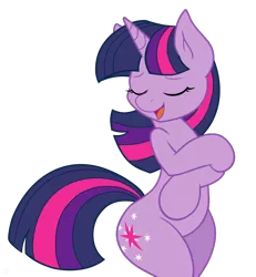 Size: 810x875 | Tagged: suggestive, artist:aggressively pastel, artist:joey darkmeat, derpibooru import, twilight sparkle, pony, bipedal, curvy, female, simple background, solo, solo female, svg, thighlight sparkle, transparent background, vector, wide hips