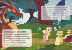 Size: 1721x1200 | Tagged: basil, butterfly net, comic:fluttershy und der drache, derpibooru import, dragon, fluttershy, german, german comic, official, safe, story