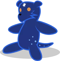 Size: 2313x2328 | Tagged: safe, artist:emkay-mlp, derpibooru import, ursa minor, high res, object, simple background, teddy bear, transparent background, ursa plush, vector