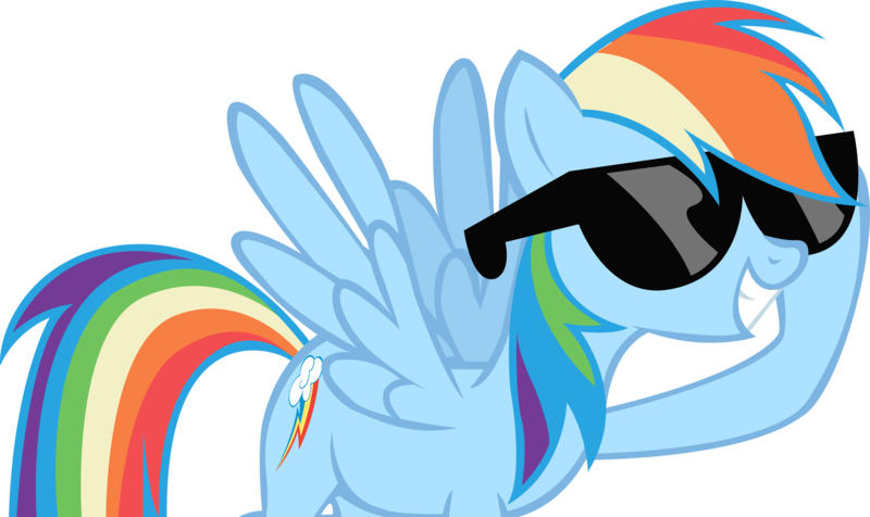 Size: 3748x2232 | Tagged: safe, artist:emkay-mlp, derpibooru import, rainbow dash, high res, simple background, sunglasses, transparent background, vector