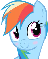 Size: 2398x2983 | Tagged: safe, artist:emkay-mlp, derpibooru import, rainbow dash, blushing, cute, high res, simple background, transparent background, vector