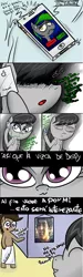 Size: 855x2841 | Tagged: safe, derpibooru import, derpy hooves, octavia melody, pegasus, pony, ask-derpyweas, comic, derpyweas, female, mare, spanish, translation, tumblr