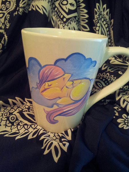 Size: 540x720 | Tagged: artist:busoni, craft, cup, custom, derpibooru import, etsy, fluttershy, irl, merchandise, mug, photo, safe