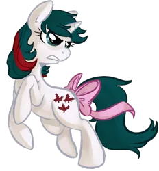 Size: 595x641 | Tagged: safe, artist:briskby, derpibooru import, gusty, pony, unicorn, bow, female, frown, g1, glare, gritted teeth, mare, raised leg, rearing, simple background, solo, tail bow, transparent background