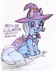 Size: 634x800 | Tagged: :3, artist:gato303co, cat, catified, derpibooru import, safe, species swap, trixie