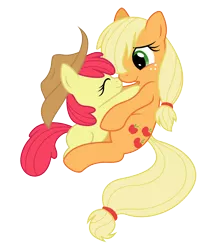 Size: 6500x7500 | Tagged: absurd resolution, apple bloom, applejack, artist:jessy, artist:mamandil, derpibooru import, safe, sisters