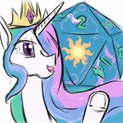 Size: 500x500 | Tagged: artist:d715, ask, d20, derpibooru import, game tia, princess celestia, safe, tumblr