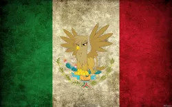 Size: 1280x800 | Tagged: safe, derpibooru import, gilda, gryphon, flag, mexican flag, mexico