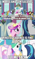 Size: 500x830 | Tagged: comic, derpibooru import, image macro, princess cadance, princess celestia, safe, shining armor, wedding