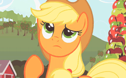 Size: 500x312 | Tagged: animated, apple, applejack, derpibooru import, farm, safe