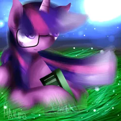 Size: 800x800 | Tagged: artist:maku-ra, derpibooru import, glasses, safe, twilight sparkle