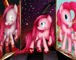 Size: 5000x4000 | Tagged: artist:vardastouch, blood, derpibooru import, duality, grimdark, pinkamena diane pie, pinkie pie