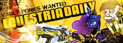 Size: 1000x350 | Tagged: banner, borderlands, claptrap, derpibooru import, equestria daily, pipsqueak, princess luna, safe